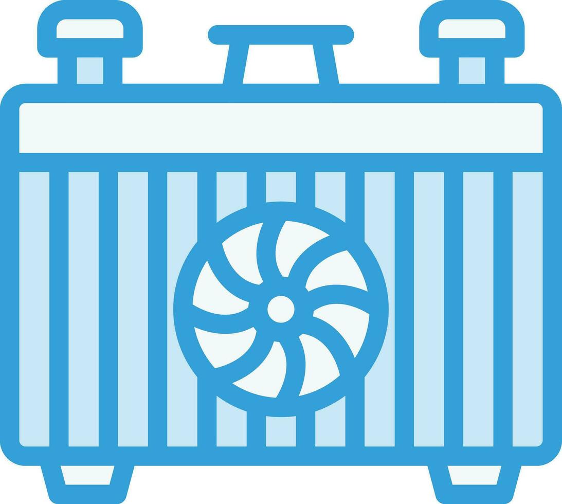 Car radiator Vector Icon Design Illustration