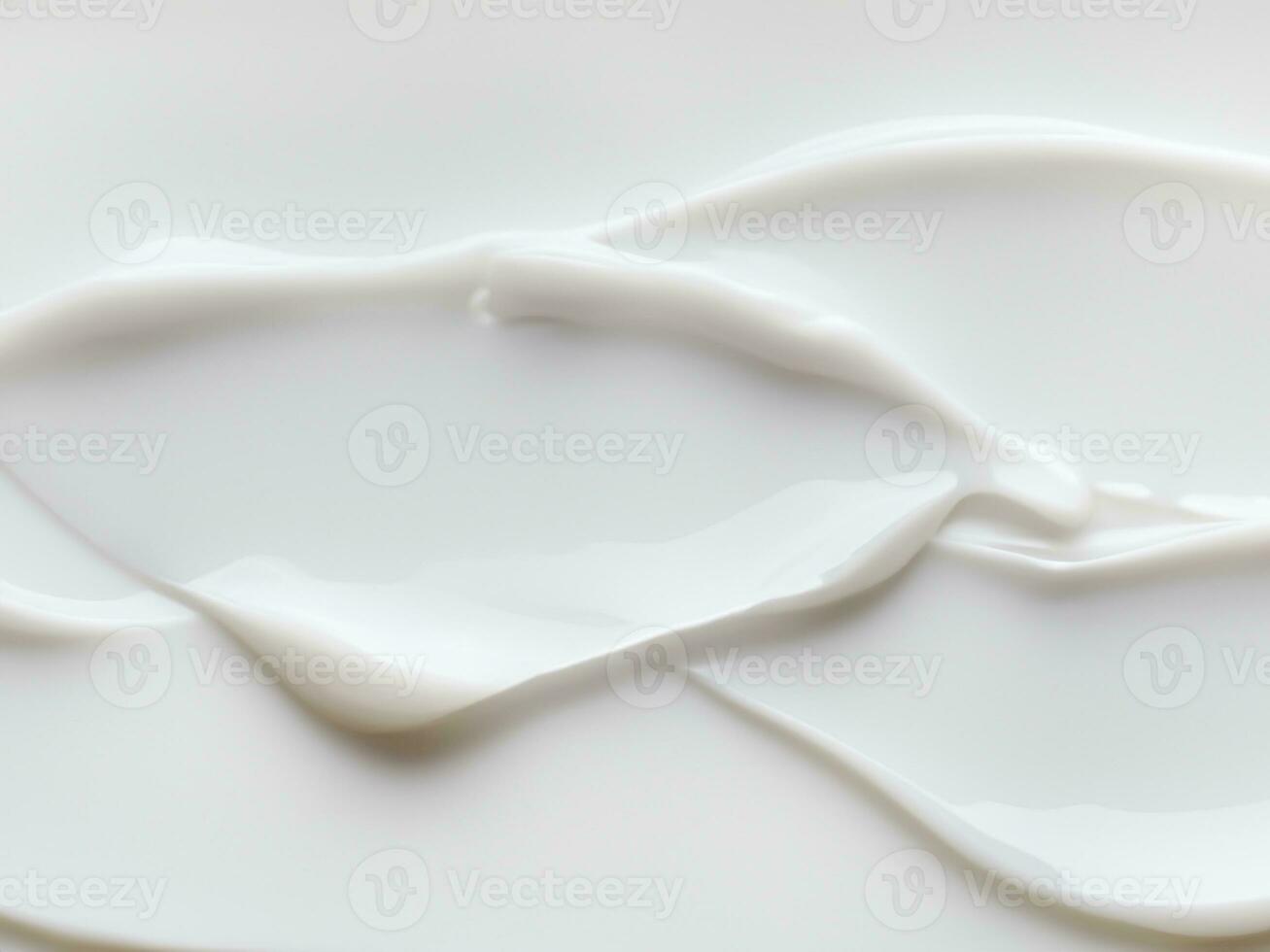 crema de cosmético productos en blanco fondo, plano laico foto