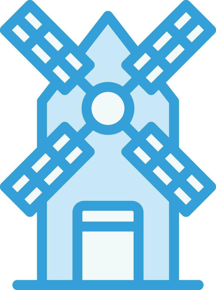 Windmill Vector Icon Design Illustration