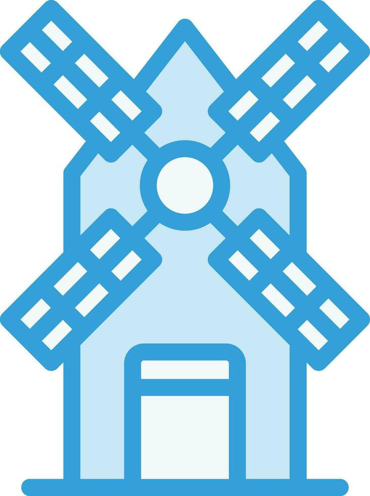 Windmill Vector Icon Design Illustration