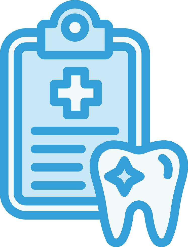 Dental Record Vector Icon Design Illustration