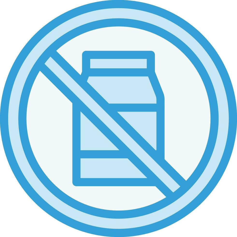 No Leche vector icono diseño ilustración