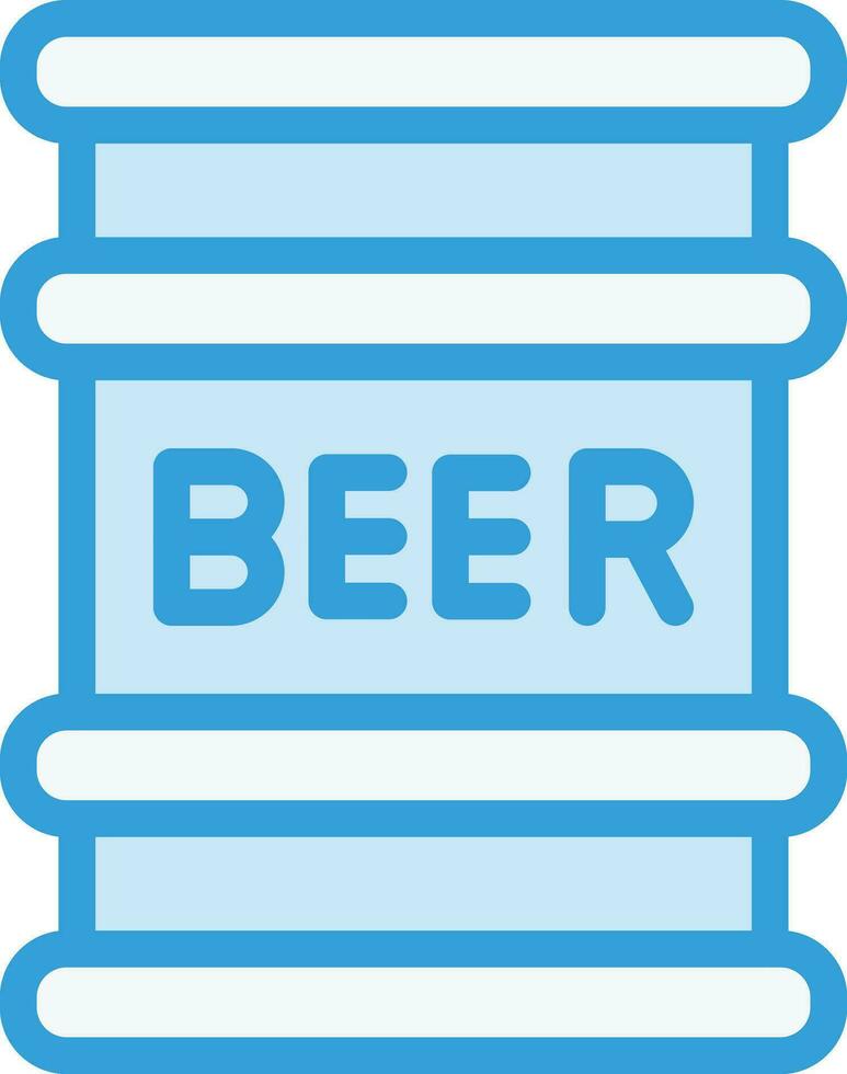 cerveza barrilete vector icono diseño ilustración
