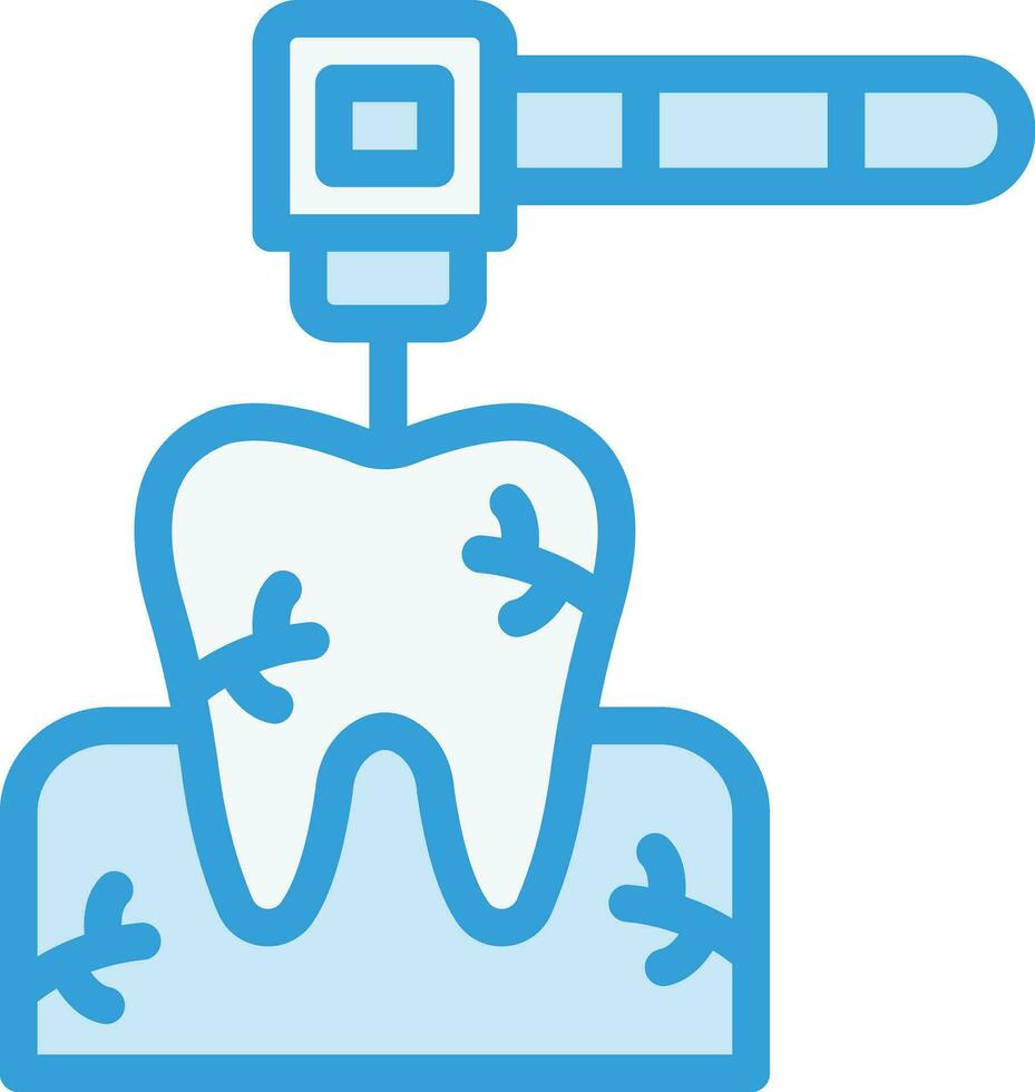 dental perforar vector icono diseño ilustración