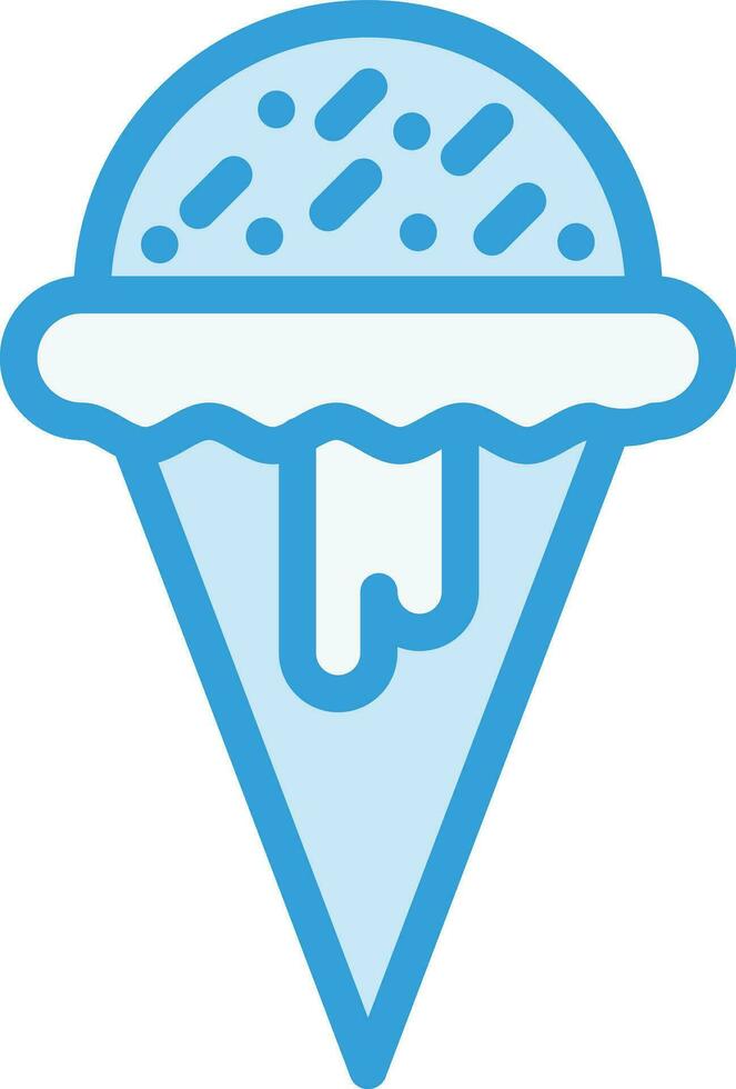 Ilustración de diseño de icono de vector de helado