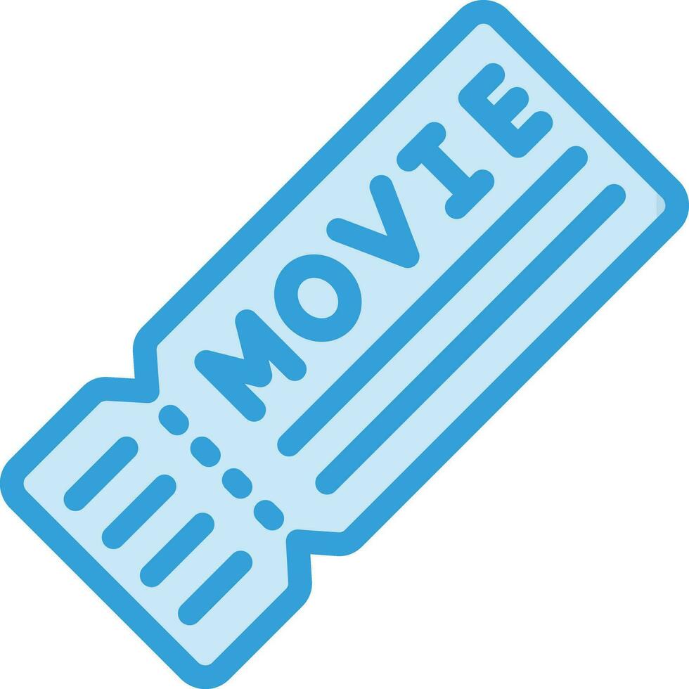 Movie Ticket Vector Icon Design Illustration
