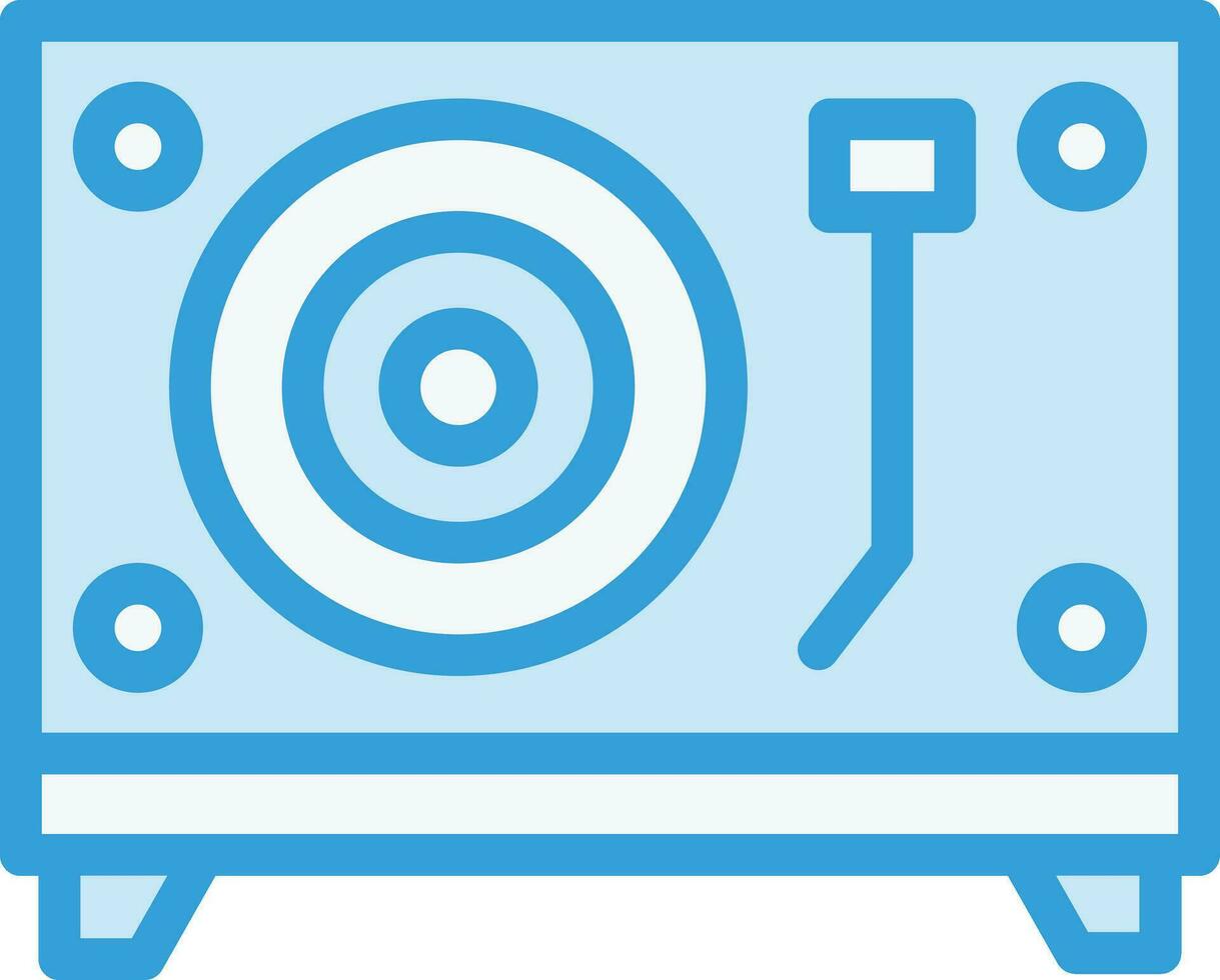 Turntable Vector Icon Design Illustration