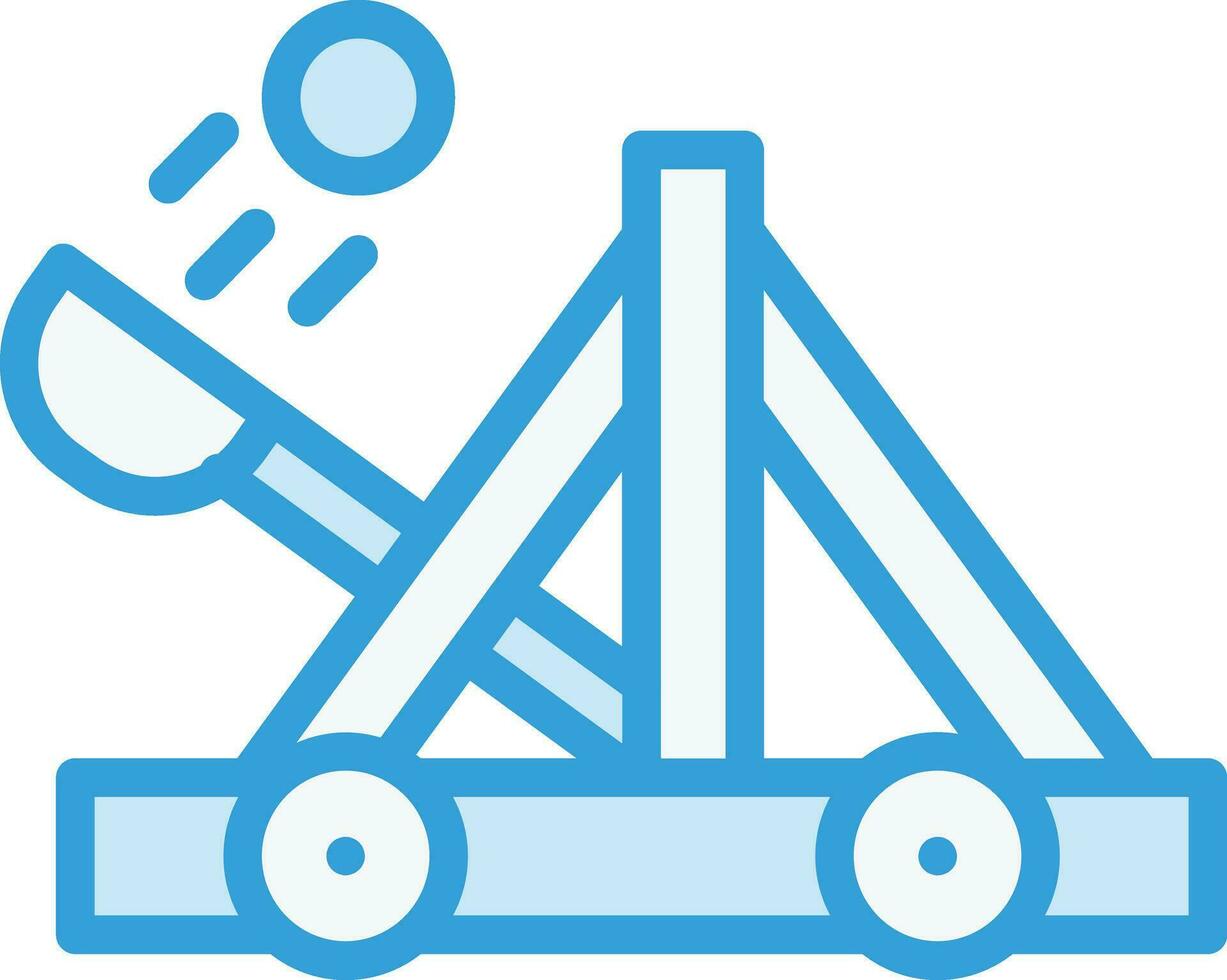 catapulta vector icono diseño ilustración