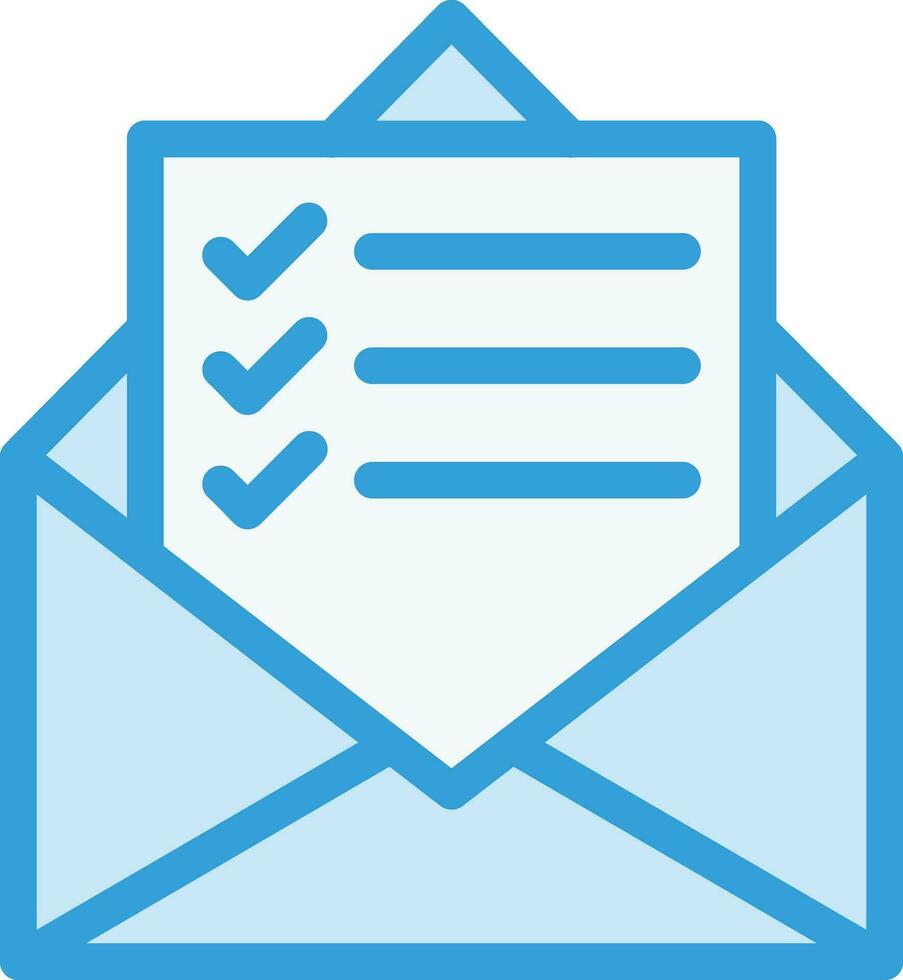 Mail List Vector Icon Design Illustration