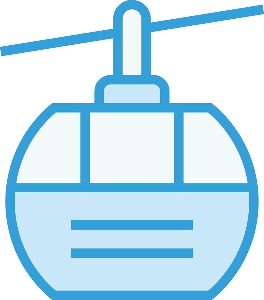 Cable car cabin Vector Icon Design Illustration