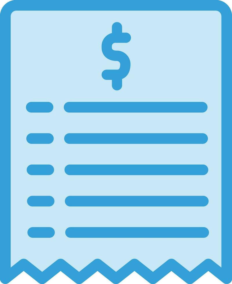 Bill Vector Icon Design Illustration