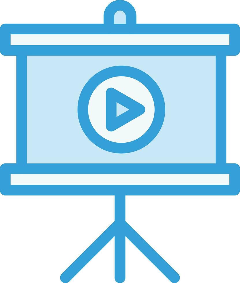Projector Screen Vector Icon Design Illustration