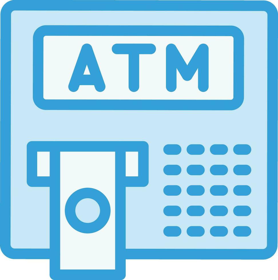 Atm Vector Icon Design Illustration