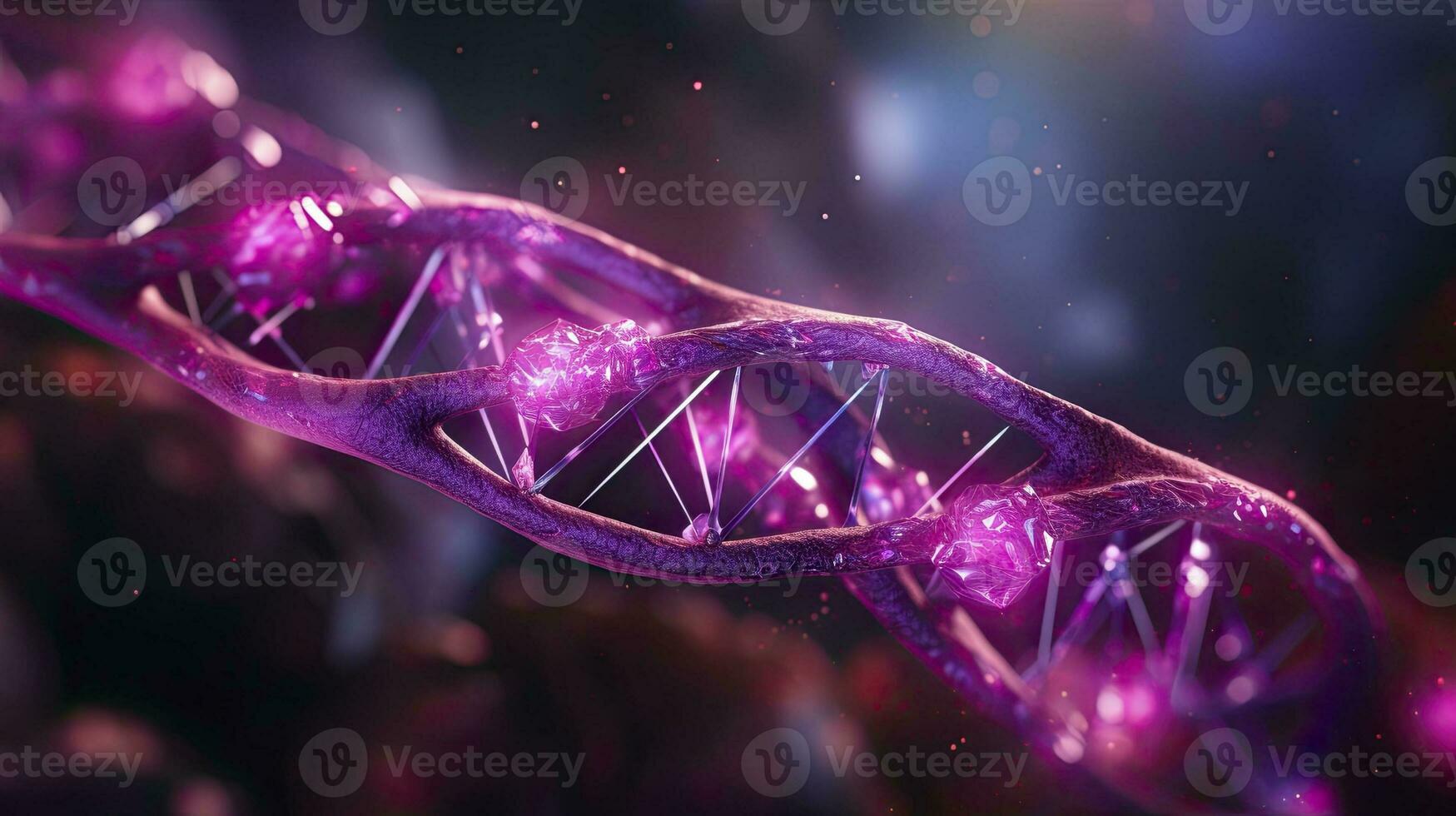 DNA chemical elements science futuristic background, Generative AI photo
