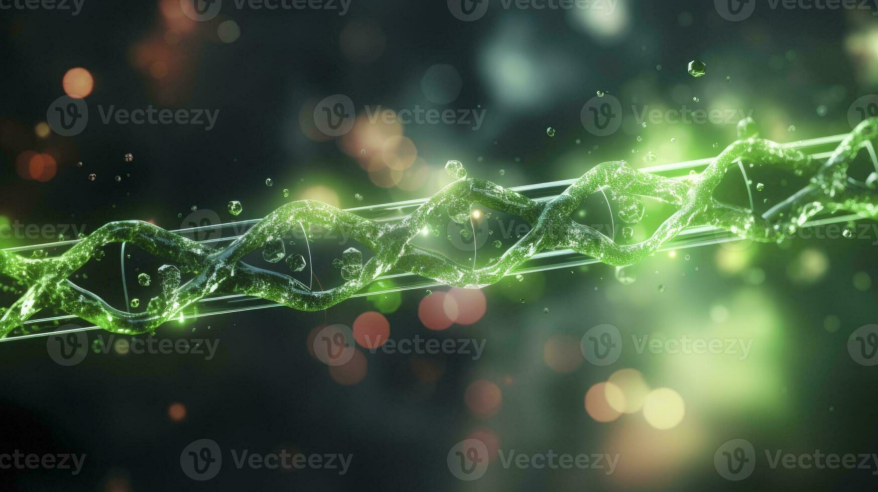 DNA chemical elements science futuristic background, Generative AI photo