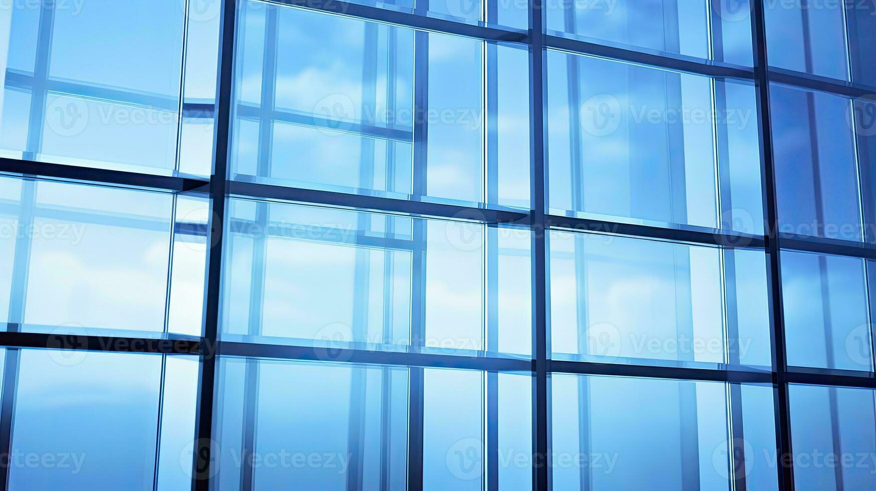 Architecture and construction rendering, Reflective business office building, Generative AI photo