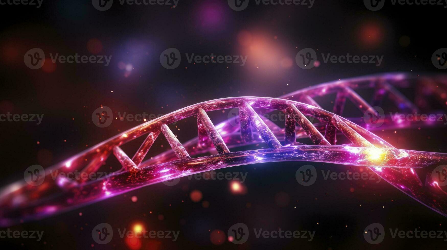 DNA chemical elements science futuristic background, Generative AI photo
