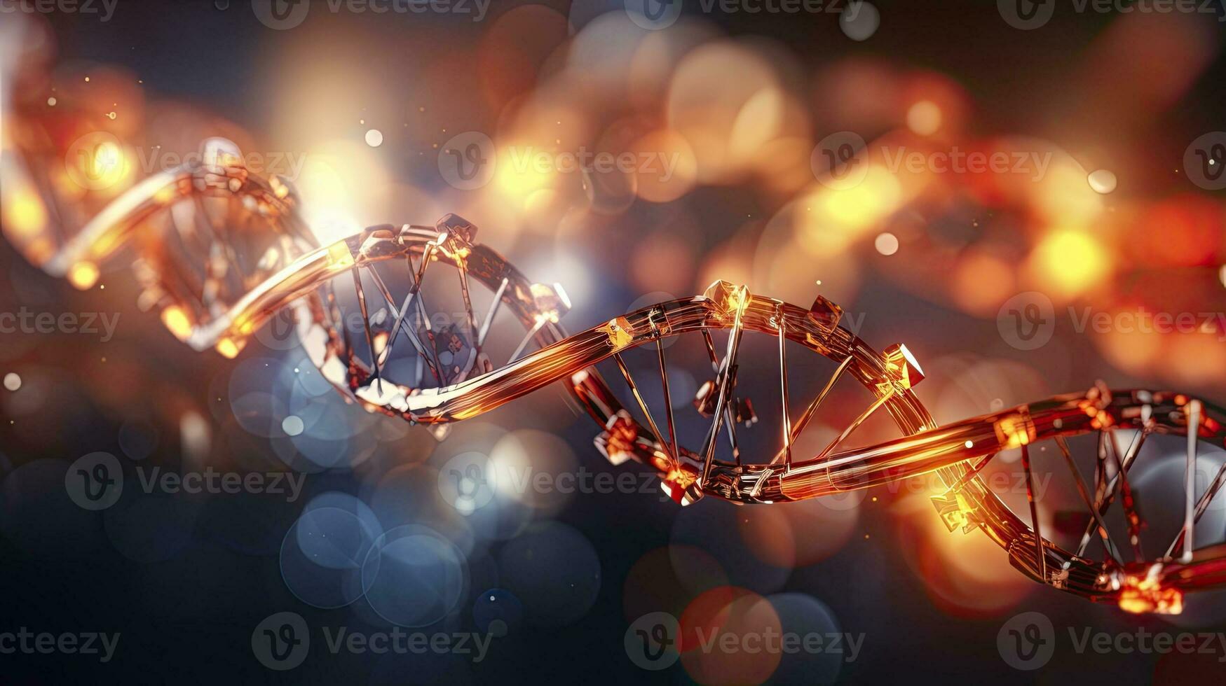 DNA chemical elements science futuristic background, Generative AI photo