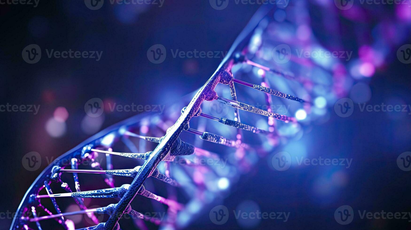 DNA chemical elements science futuristic background, Generative AI photo