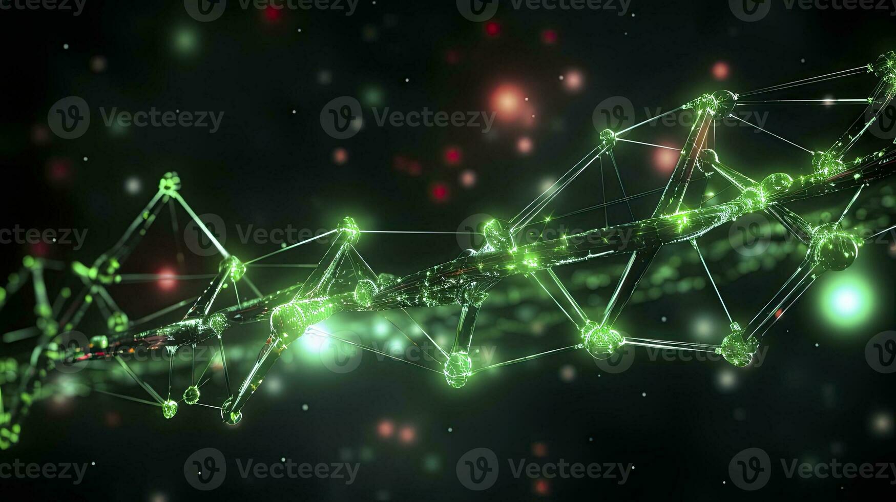 DNA chemical elements science futuristic background, Generative AI photo