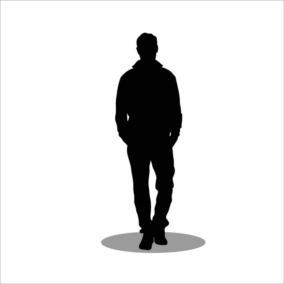 Men silhouette stock vector illustration