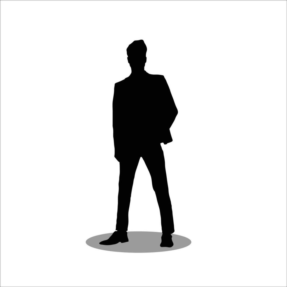 Men silhouette stock vector illustration