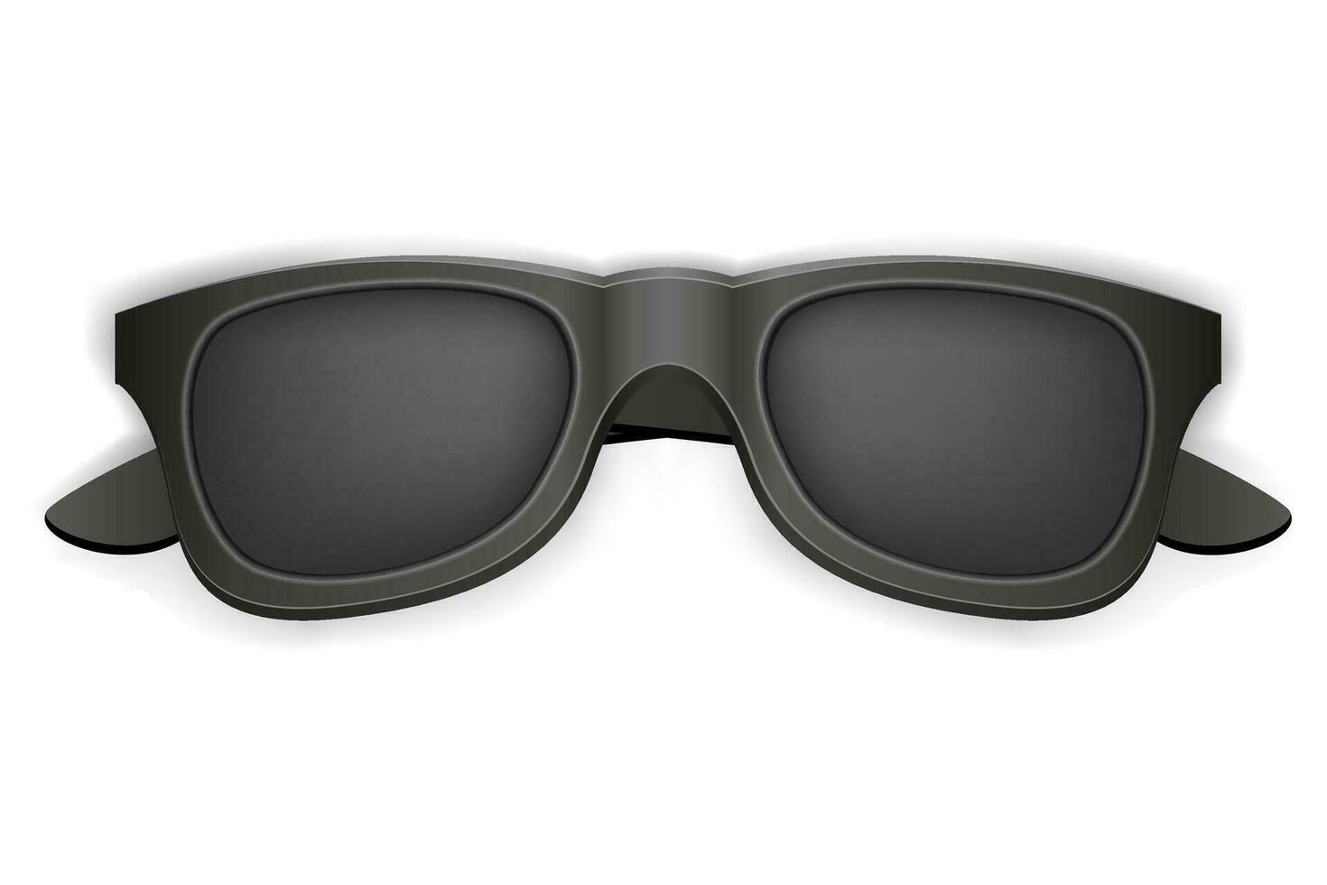 teenager youth fashion black sunglasses vector illustration isolated on white background