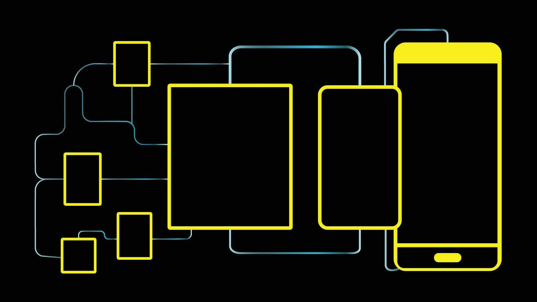 Stripes technology circuit board vector concept abstract background