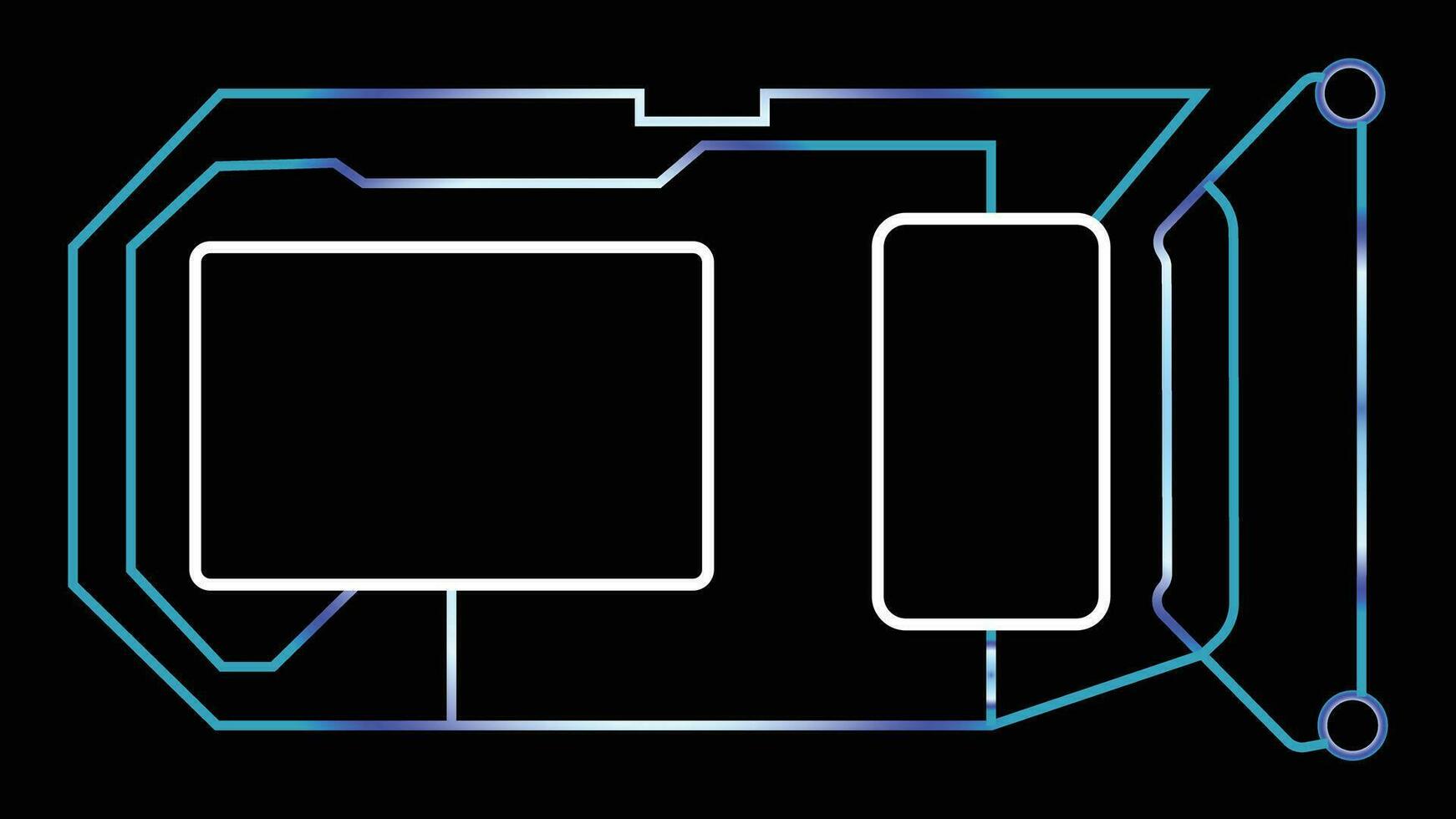 Stripes technology circuit board vector concept abstract background
