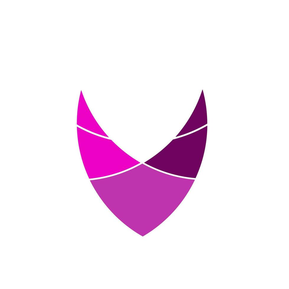 un púrpura y rosado logo para un empresa vector