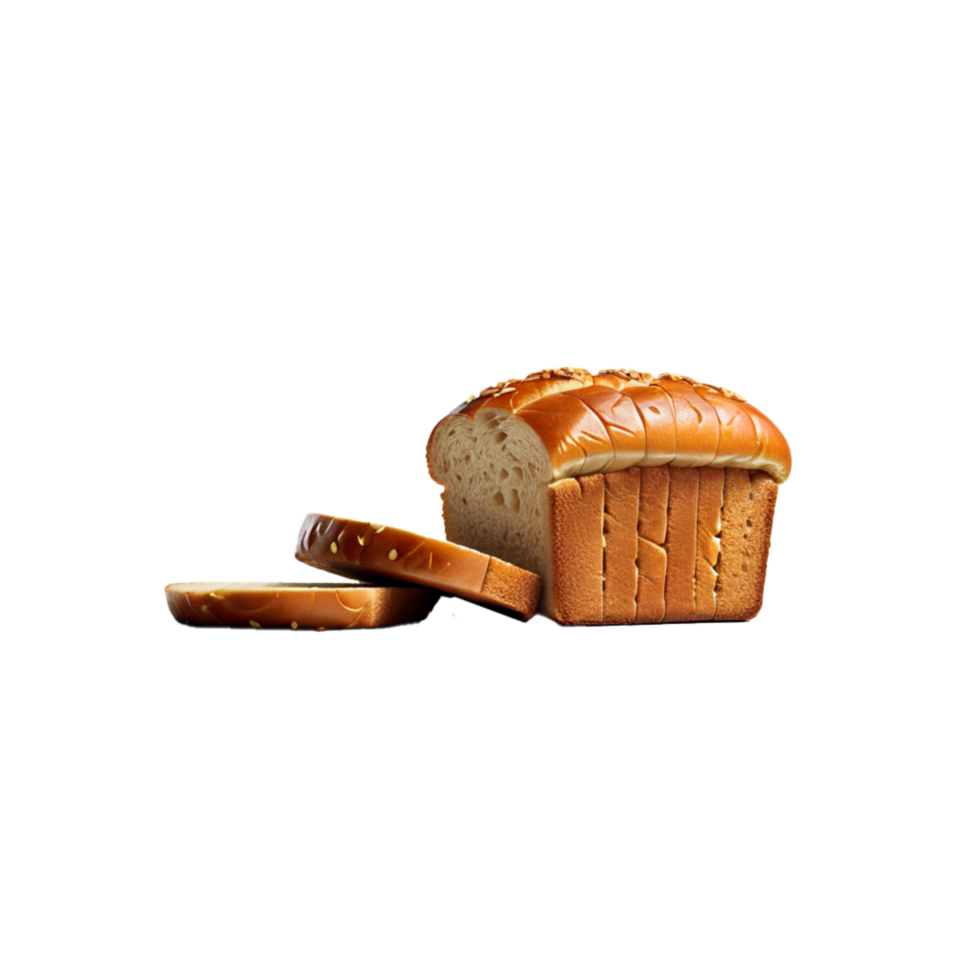 AI Generative loaf of breads on transparent background PNG image