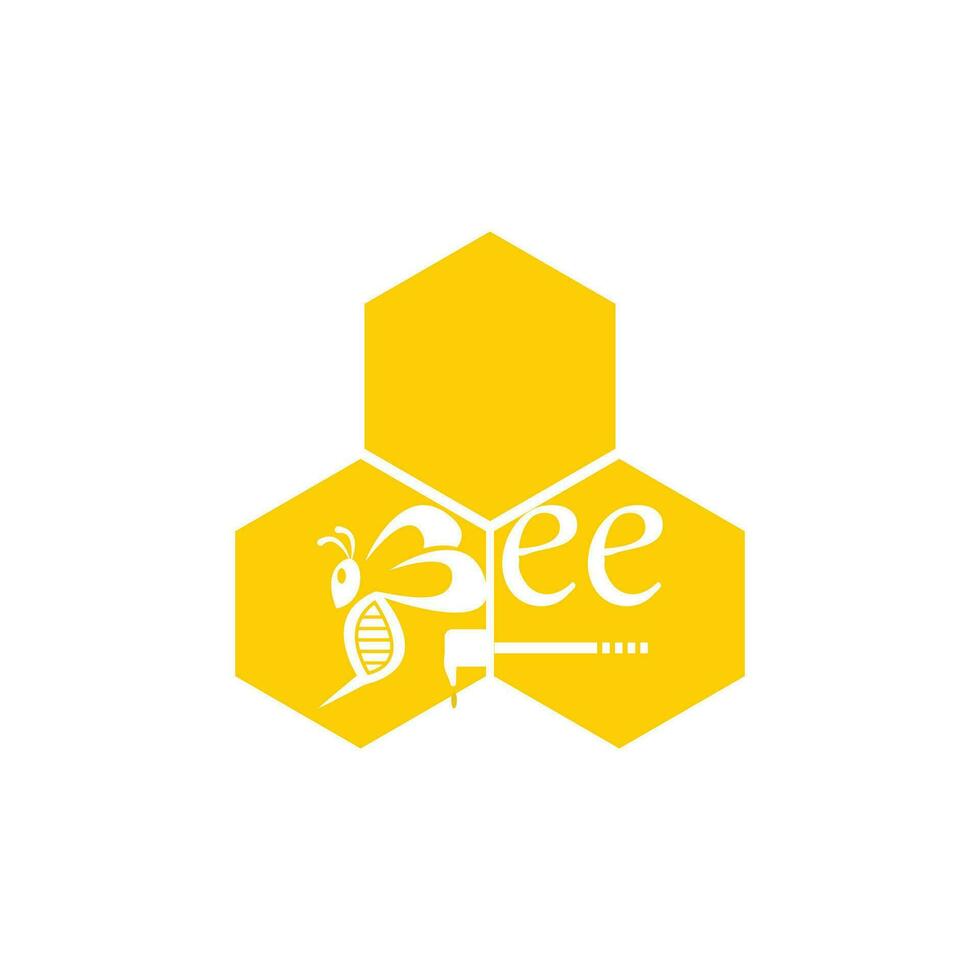 Bee Icon And Symbol Vector Template Illustration