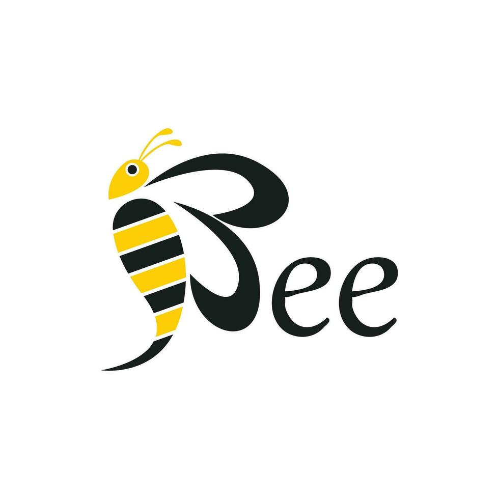 abeja icono y símbolo vector modelo ilustración