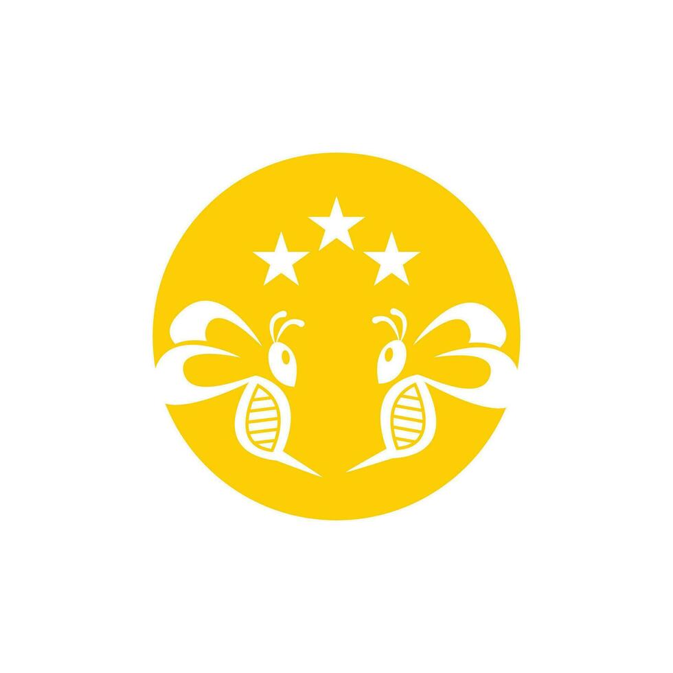 Bee Icon And Symbol Vector Template Illustration