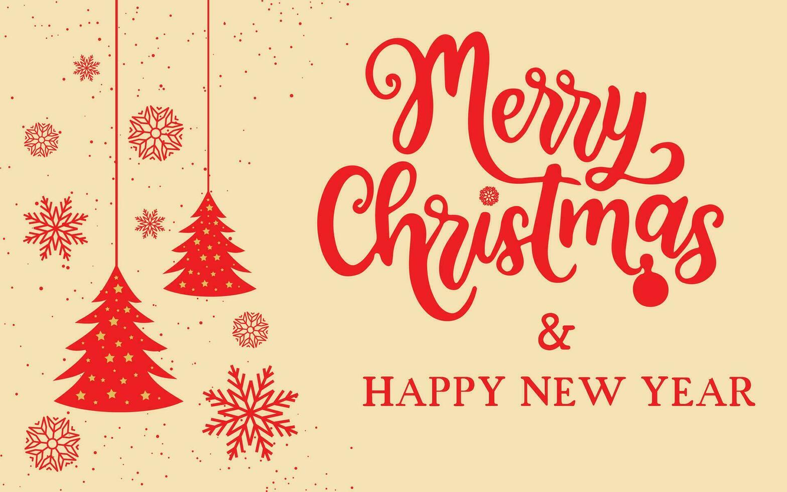 Merry Christmas decorative colorful banner vector