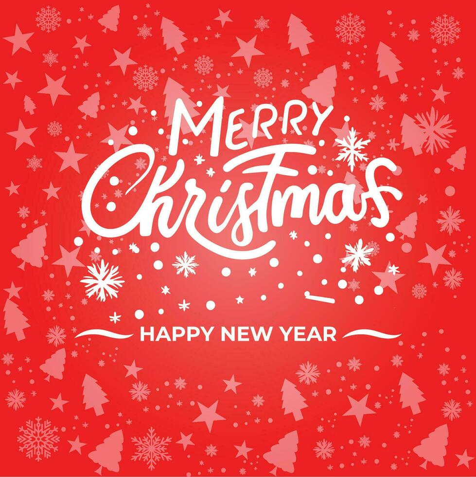 Merry Christmas Holiday Greeting Template vector