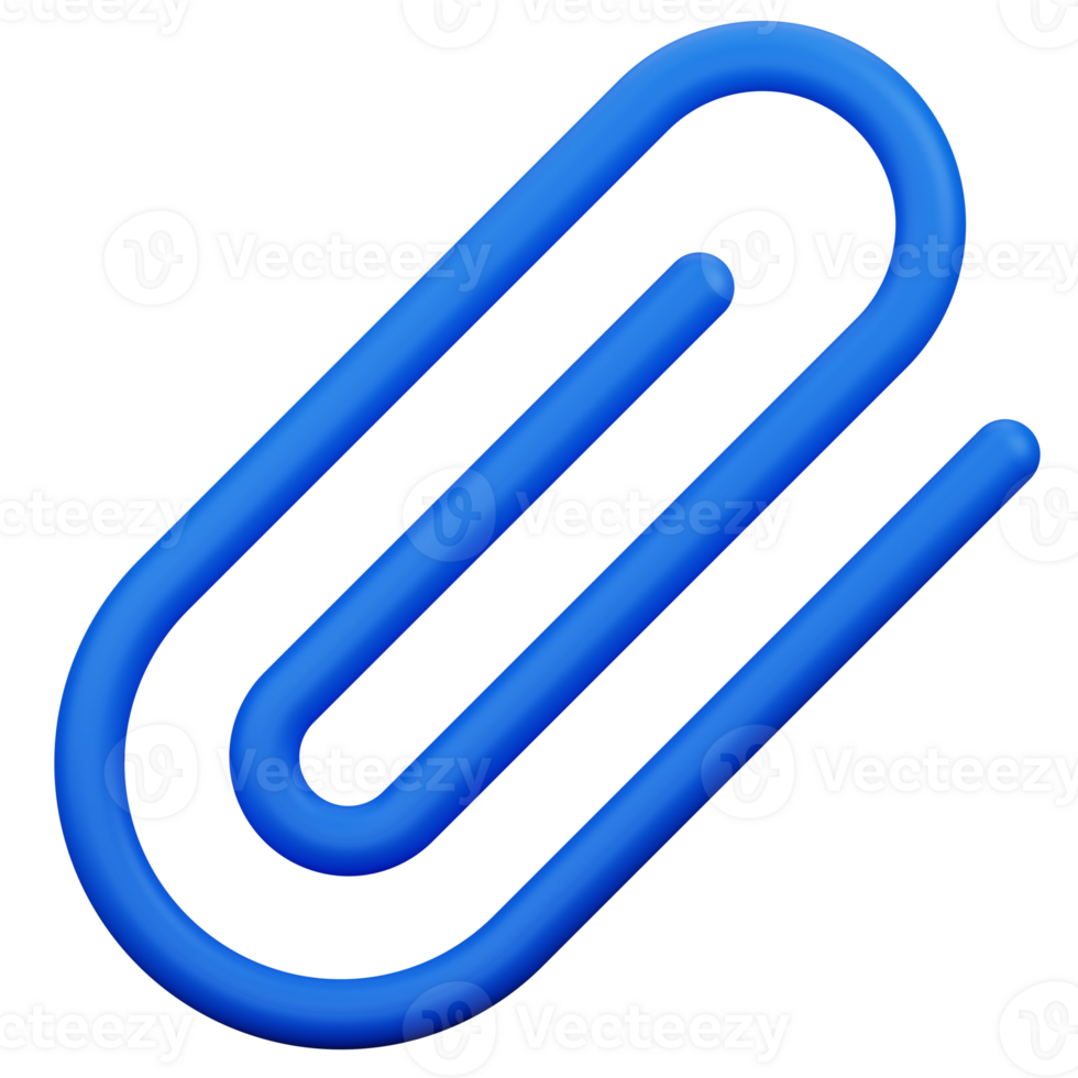 Paperclip 3D Illustration 34616574 PNG