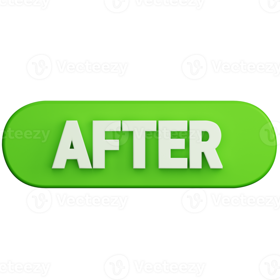 after button 3d illustration png