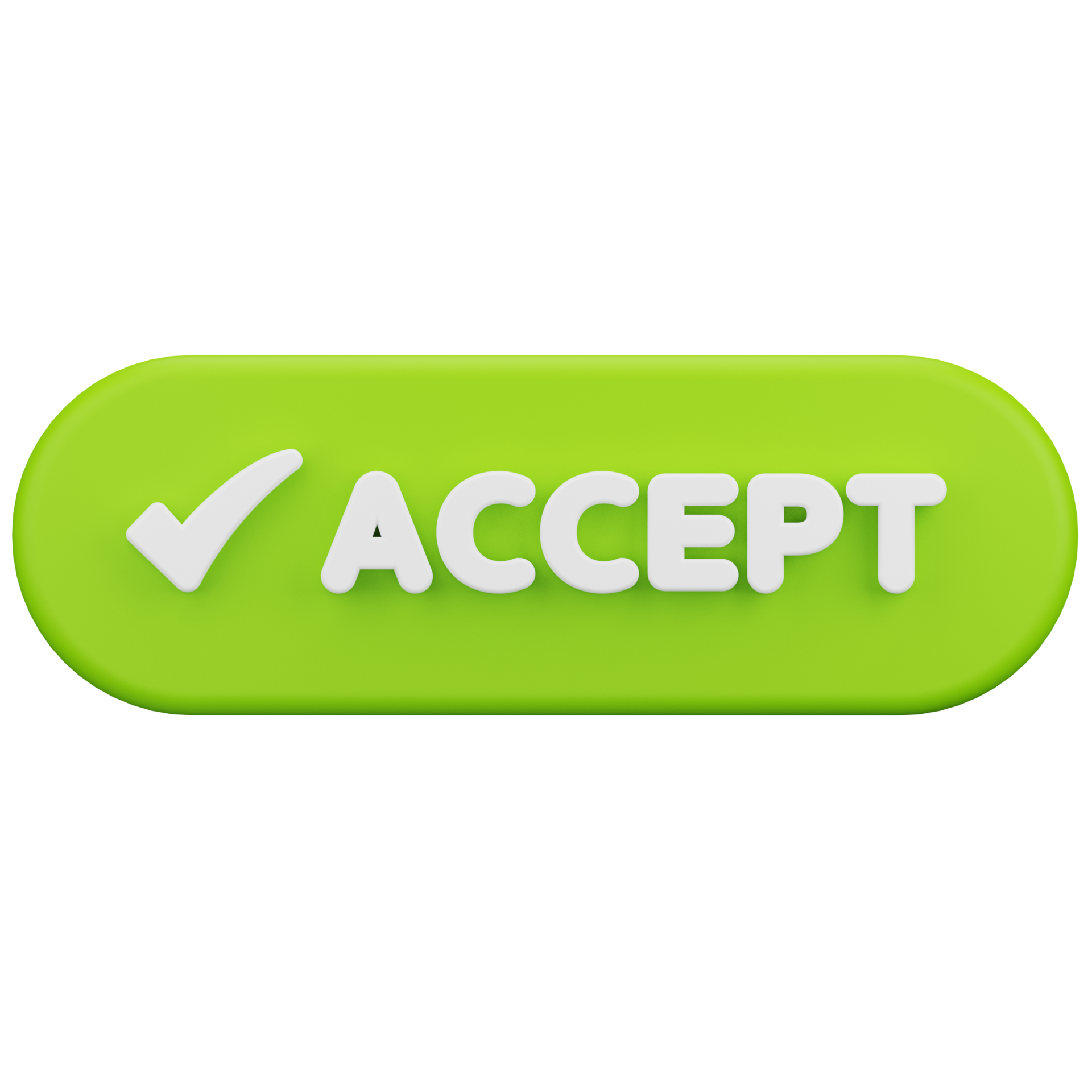Accept button 3d illustration 34616588 png