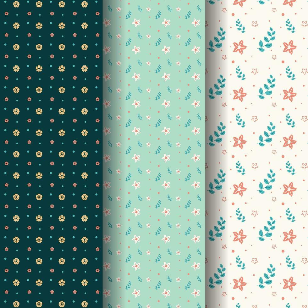Spring pattern collection vector
