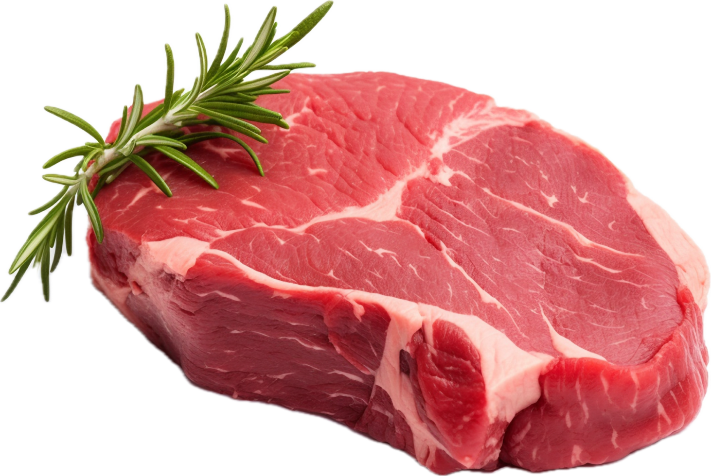 AI generated fresh raw beef steak png