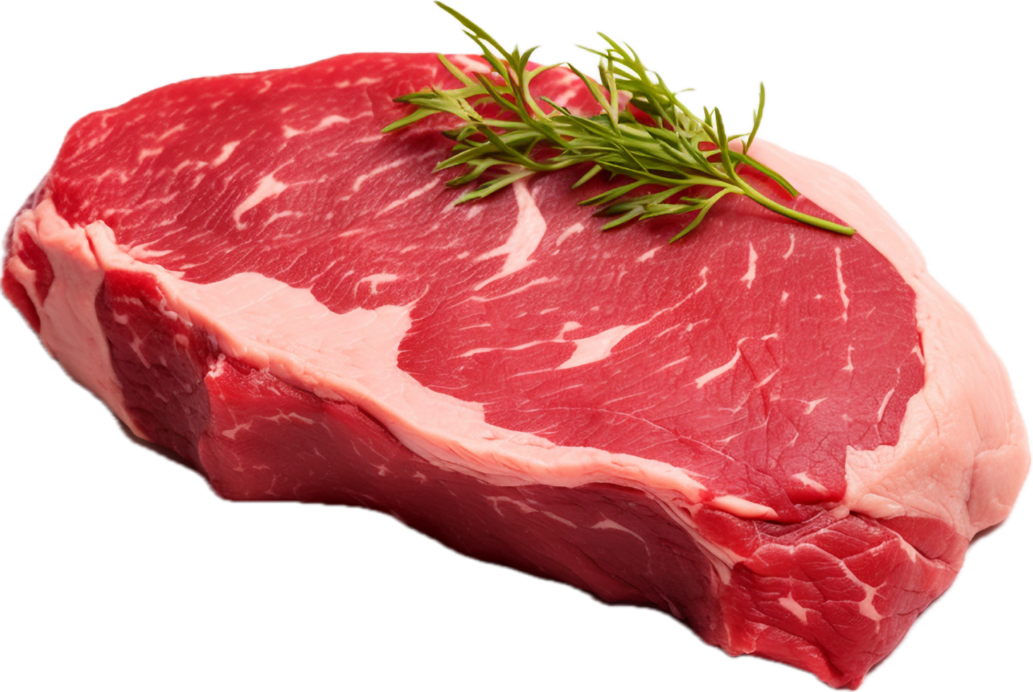 AI generated fresh raw beef steak png
