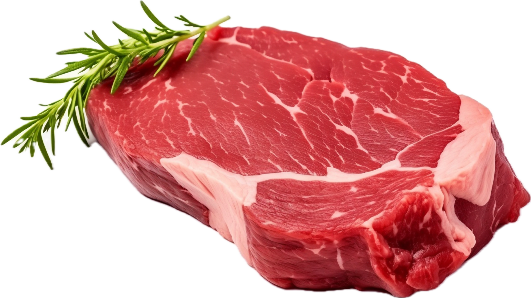 AI generated fresh raw beef steak png