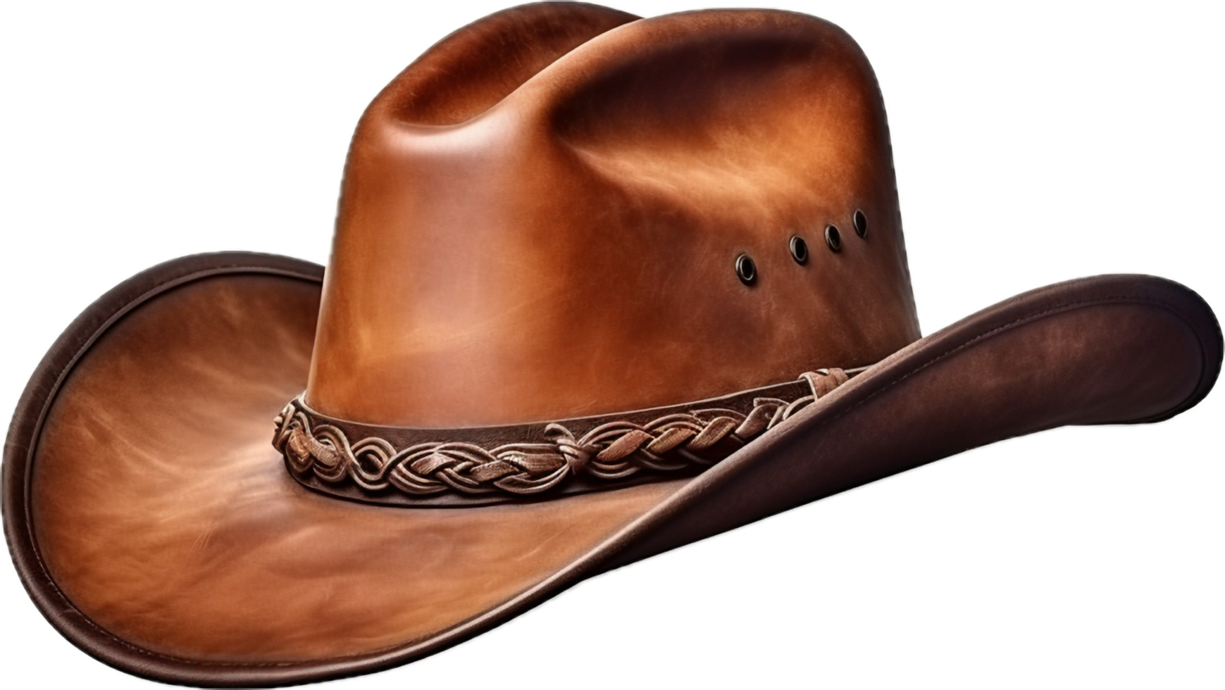 AI generated cowboy hat png