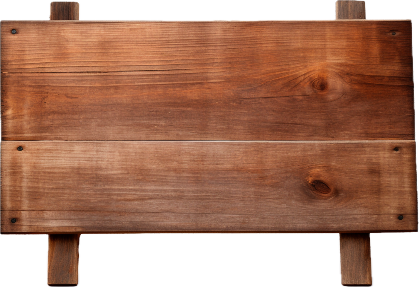 AI generated close up of empty wooden sign png