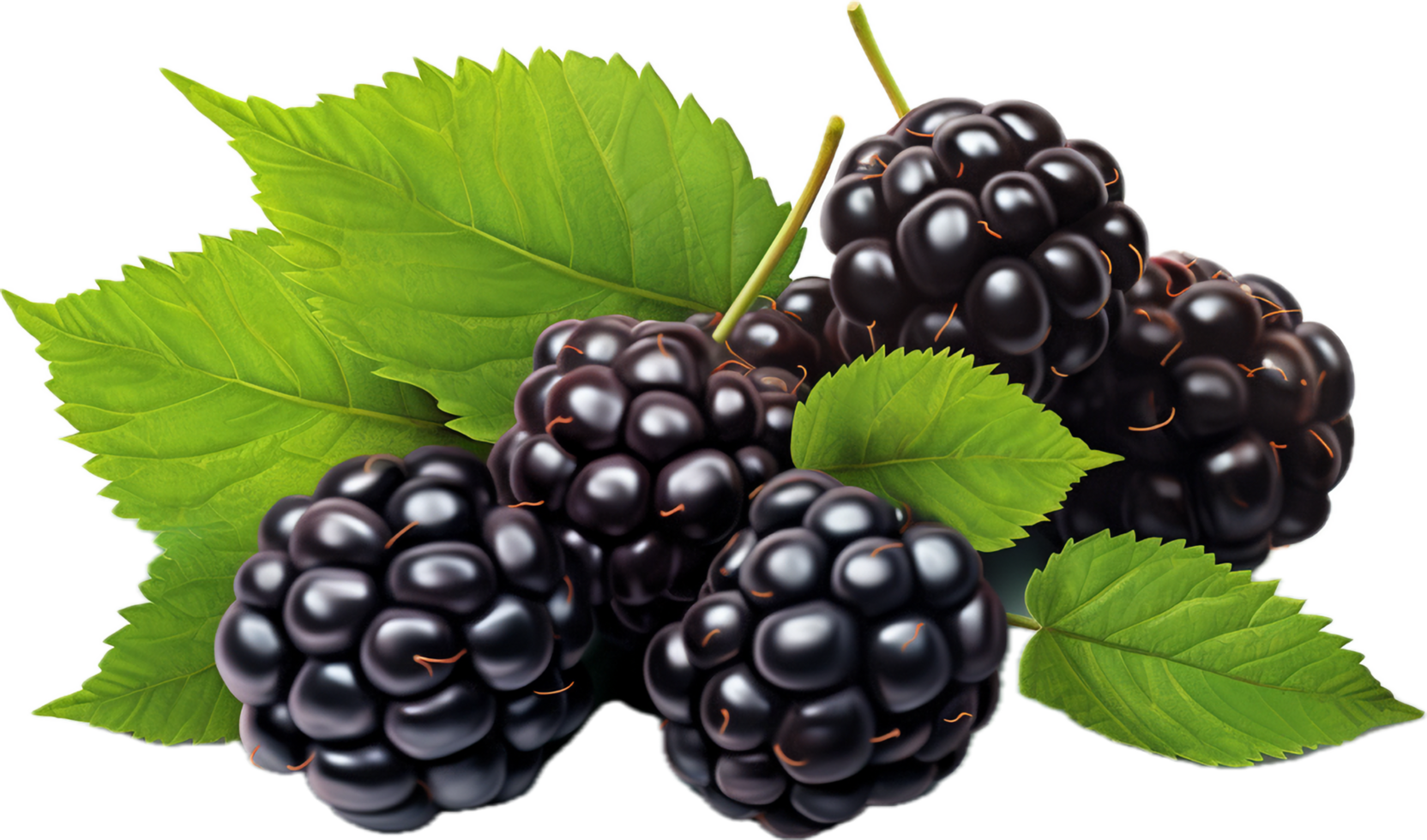 Blackberries png with AI generated. 34616927 PNG