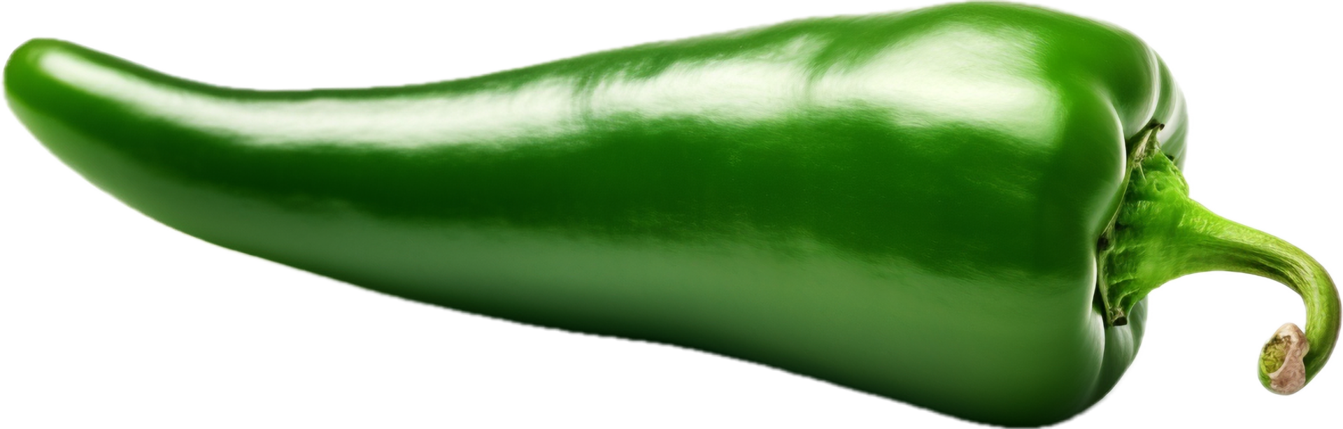 Green jalapeno pepper png with AI generated.