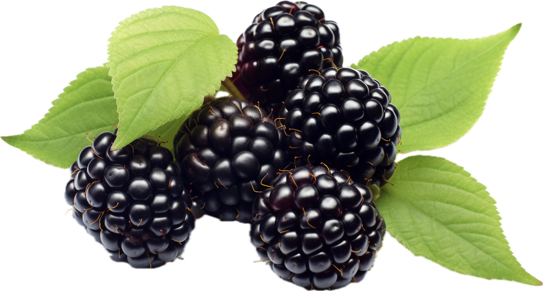 Blackberries png with AI generated.