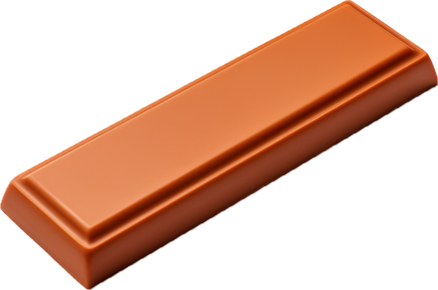AI generated chocolate bar with caramel filling png