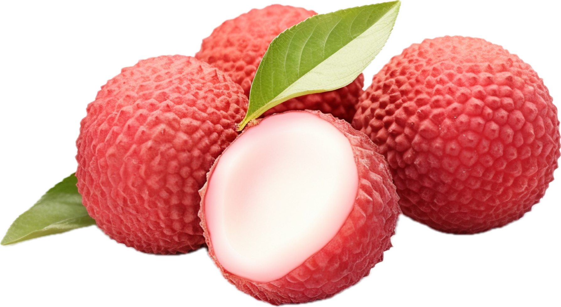 Lychee png with AI generated.